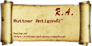 Ruttner Antigoné névjegykártya